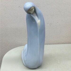 Elegant Lladro Blue Ceramic Sculpture